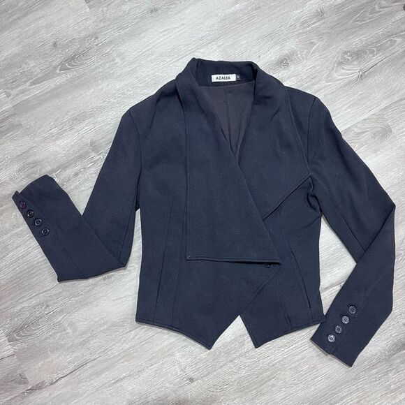 Azalea Asymmetrical Blazer Jacket Women’s Size Medium - Picture 3 of 15